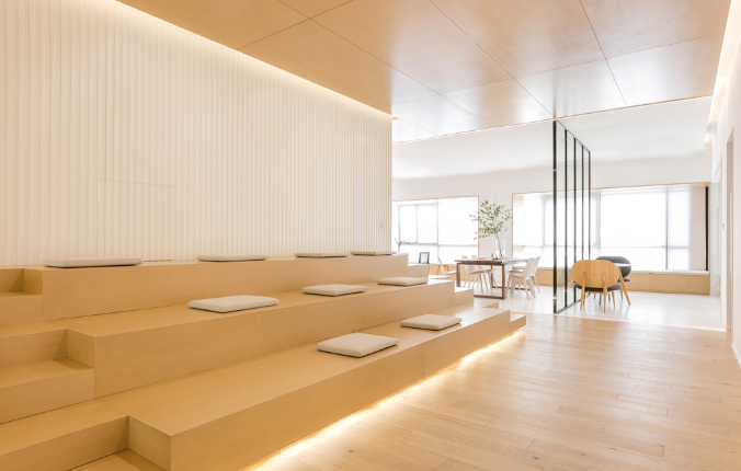 办公室装修设计木质楼梯的魅力与效果