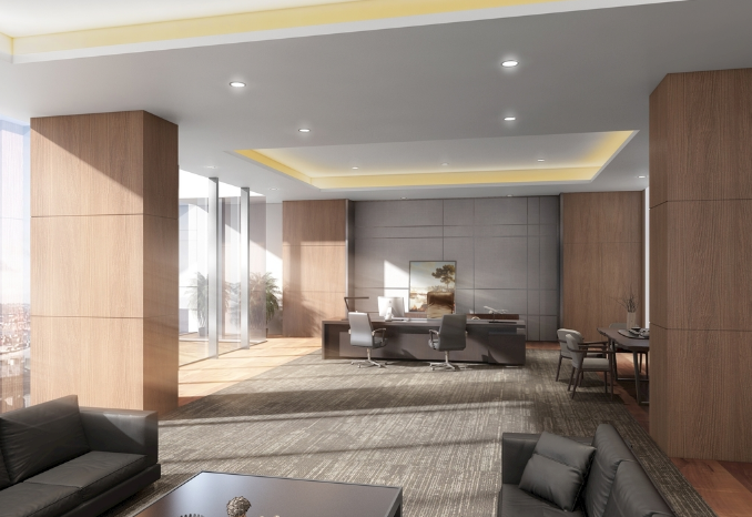 上海办公室装修设计选用布艺壁纸的优势