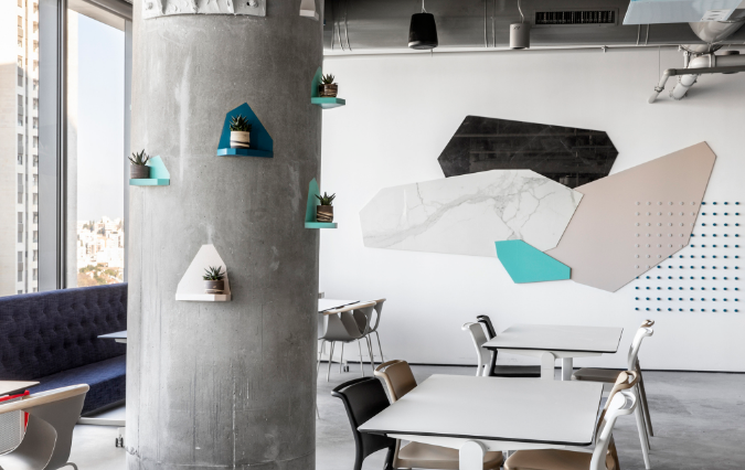 办公室装修设计灰色和什么颜色搭配好