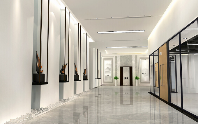 上海办公室装修设计：走道摆放什么装饰品好？