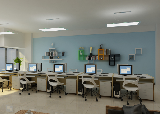 上海办公室装修设计：办公区采用蓝色的好处