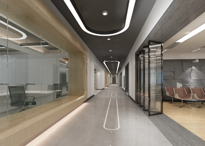 办公室装修设计：走廊筒灯选择的智慧