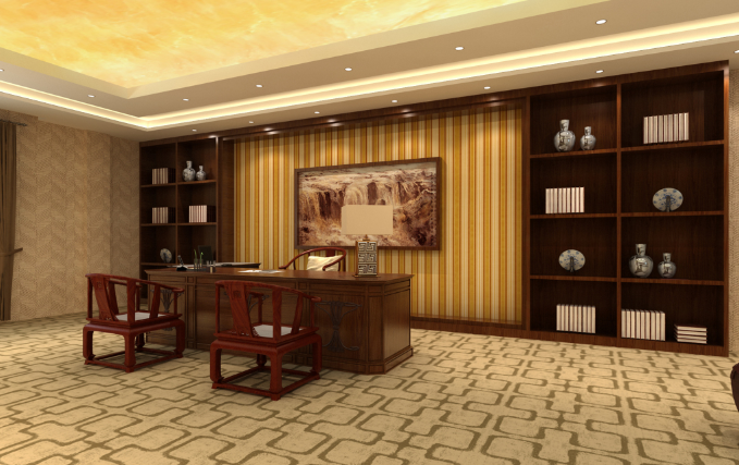 中式办公室装修设计适合什么地毯