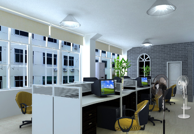 上海办公室装修设计选择垂直帘的好处