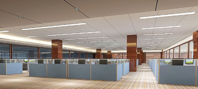 办公室装修设计:博古架巧妙运用,打造雅致空间