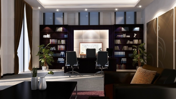 上海办公室装修设计选择什么颜色的壁纸漆