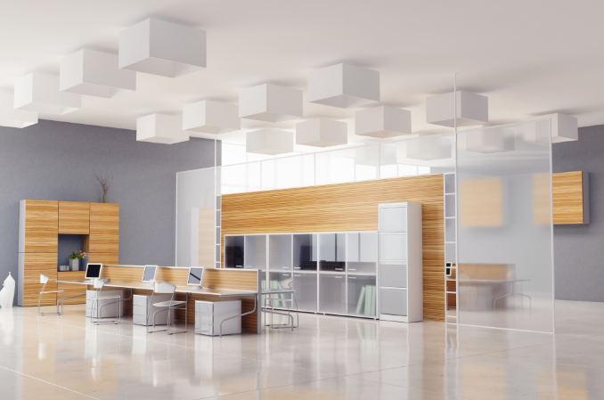 上海办公室装修设计：米色家具，优雅实用两不误！