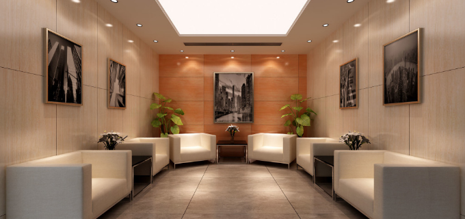 上海办公室装修设计：实木阅览柜，打造品质办公空间