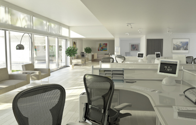 上海办公室装修设计选择什么材质的矩形办公桌