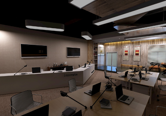 办公室装修设计：黄色沙发点亮职场空间，打造活力满满的办公新体验！