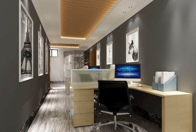 上海办公室装修设计:挂墙式书架,简约高效助力工作空间升级!