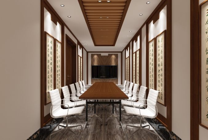 上海办公室装修设计如何运用挂墙式书架