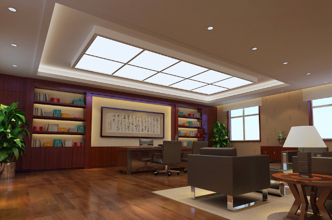 上海办公室装修设计：中式大中班台，彰显东方韵味与商务气息