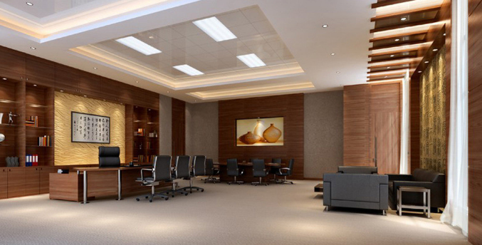 上海办公室装修中如何选购中式大中班台