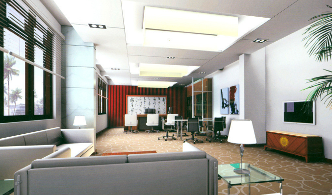 上海办公室装修设计选择木质办公卡位的好处