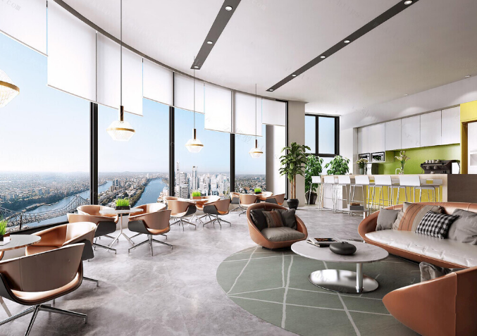 揭秘上海办公室装修设计：超薄柔性石材引领装修新潮流