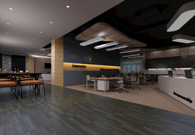 办公室装修设计:吊顶与瓷砖的完美选择